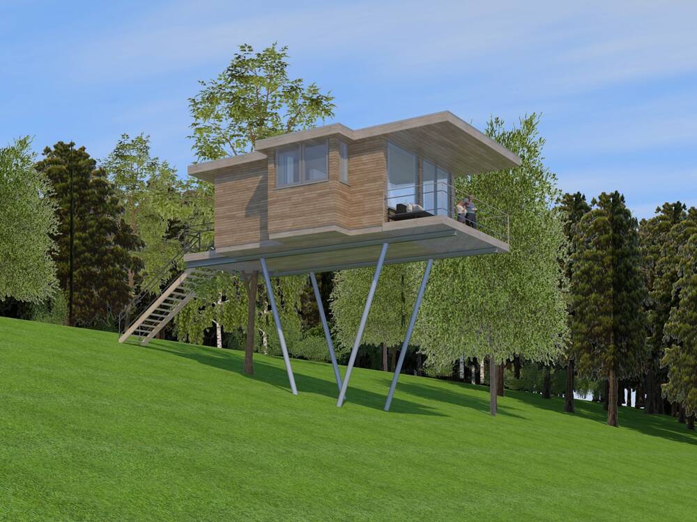 Komfort-Baumhaus, Sommer, 1 Übernachtung bis 3 Pers. am We (Fr/Sa, Sa/So)